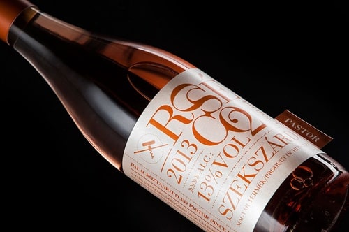 Pastor winery's wine with screw cap