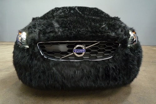 Special Volvo animal edition at the fashion show